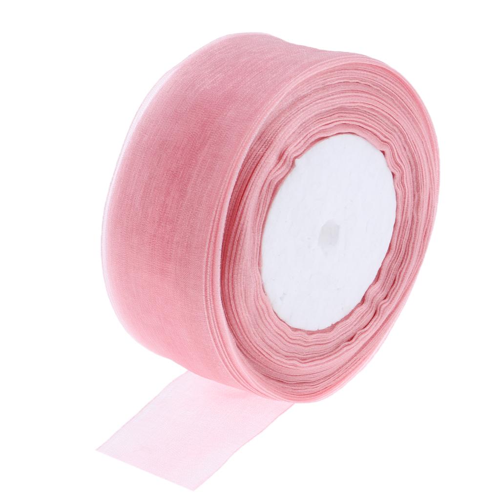 Organza Ribbon Spool - 다채로운 색상의 리본 롤 2개, DIY