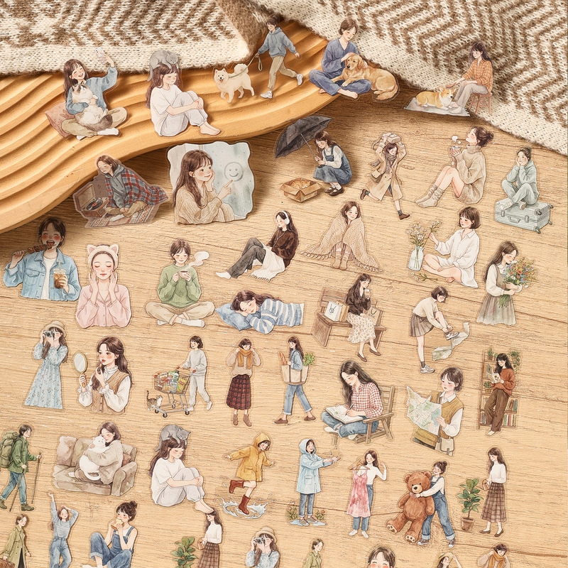 Embellishments For Scrapbooking - 1팩/20개입 따뜻한 분위기의 수채화 손그림 데일리