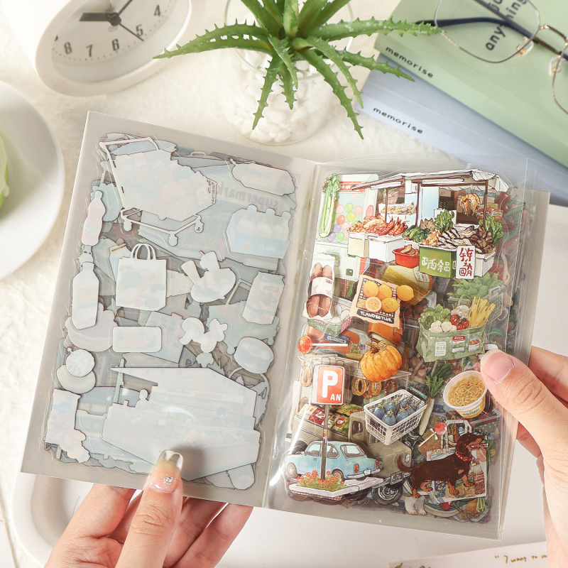 Embellishments For Scrapbooking - 20개/세트 맛있는 음식 테마 다이컷 스티커,