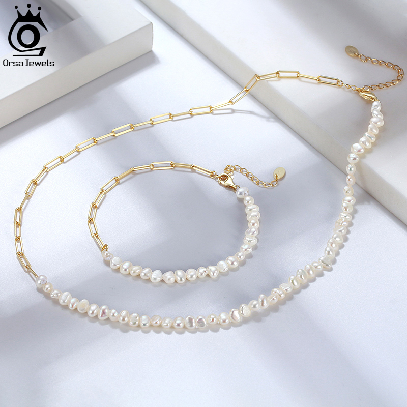 ORSA JEWELS 하프 진주 체인 클립 목걸이 초커 - Pearl Trim Chain 리뷰 및 가격