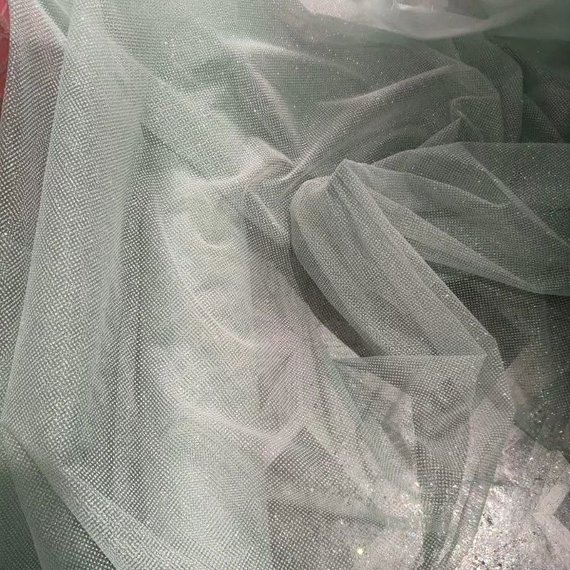 DIY 바느질용 반짝이 스팽글 메쉬 원단, 수제 웨딩드 - Crystal Mesh Fabric 리뷰 및 가격