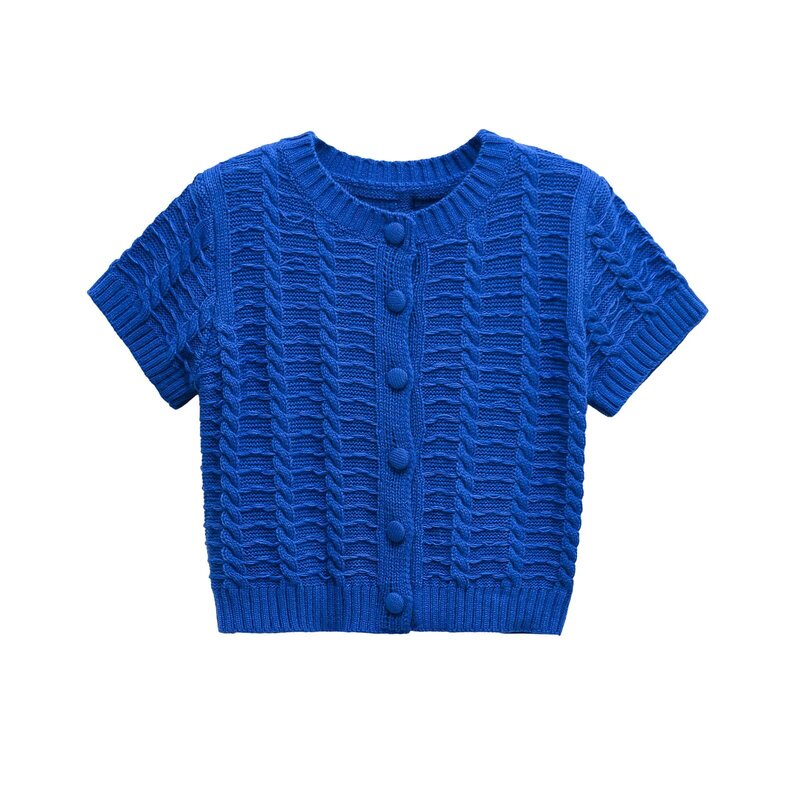 2025 여름 신상 여성 니트 자켓 라운드넥 반팔 장식 - Embellish Knit 리뷰 및 가격