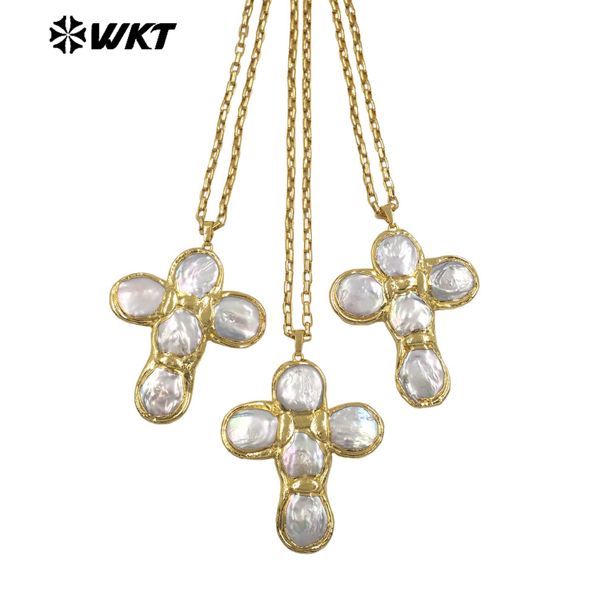 WT-JN349 최신 디자인 천연 담수 진주 십자가 모 - Pearl Trim Chain 리뷰 및 가격