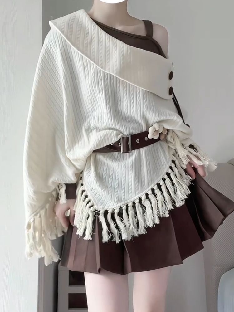 일본 빈티지 모리 케이 2피스 세트 여성 프린지 트림  - Tassel Fringe Trim 리뷰 및 가격