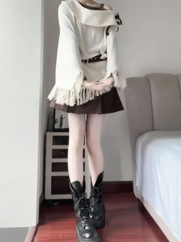 일본 빈티지 모리 케이 2피스 세트 여성 프린지 트림  - Tassel Fringe Trim 리뷰 및 가격