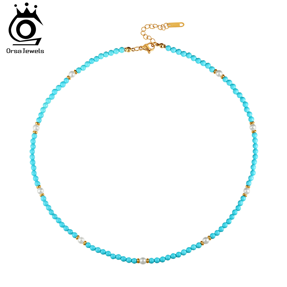 ORSA JEWELS 보헤미안 18K 패션 넥 체인 쥬 - Pearl Trim Chain 리뷰 및 가격