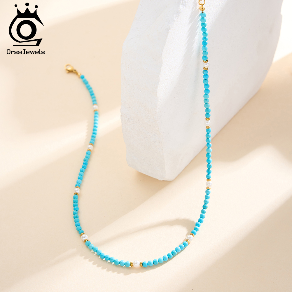 ORSA JEWELS 보헤미안 18K 패션 넥 체인 쥬 - Pearl Trim Chain 리뷰 및 가격