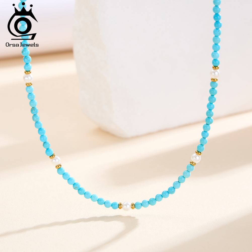 ORSA JEWELS 보헤미안 18K 패션 넥 체인 쥬 - Pearl Trim Chain 리뷰 및 가격